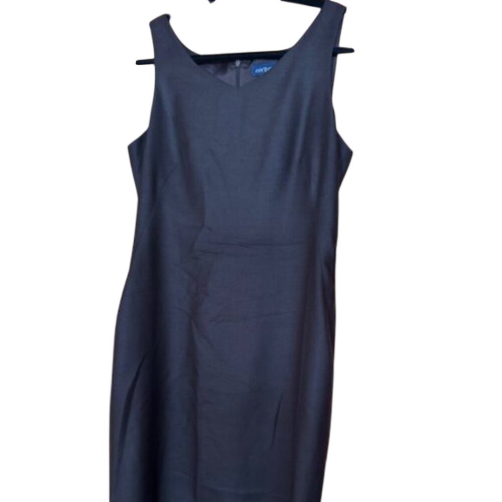 Ann Taylor dark brown sleeveless  silk dress  size 8